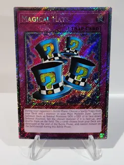 Yugioh! Magical Hats RA03-EN107 Platinum Secret Rare 1st Ed NM - Image 1