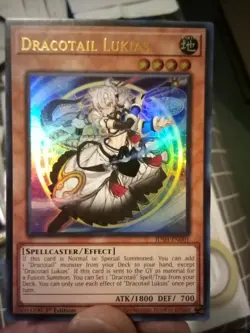 Dracotail Lukias JUSH-EN001 Justice Hunters 1st Edition Yu Gi Oh! Unplayed - Image 2