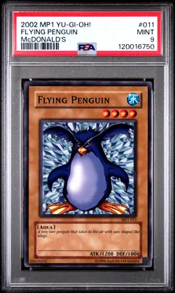 2002 YU-GI-OH! MCDONALD'S #011 FLYING PENGUIN PSA 9 - Image 1