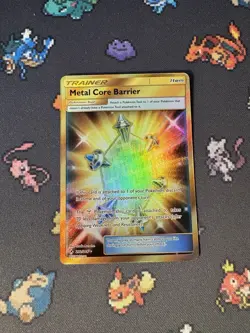 Pokemon Cards Metal Core Barrier 232/214 Gold Secret Rare Unbroken Bonds - (NM) - Image 1