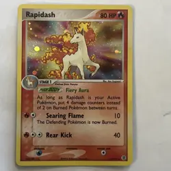 Pokemon Rapidash EX FireRed LeafGreen Holo Rare Card 13/112 - Image 1