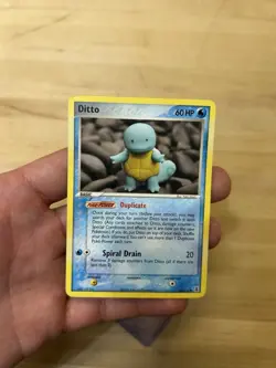 🔥 Ditto (as Squirtle) 64/113 EX Delta Species 2005 | LP Pokemon Card | WOTC Vin - Image 2