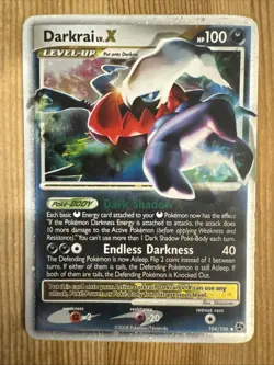 Darkrai Lv. X 104/106 Great Encounters Ultra Rare Holo Pokemon Card DMG - Image 1