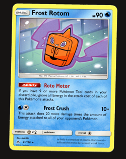 Pokemon TCG Frost Rotom Sun & Moon Ultra Prism 41 NM Card - Image 1