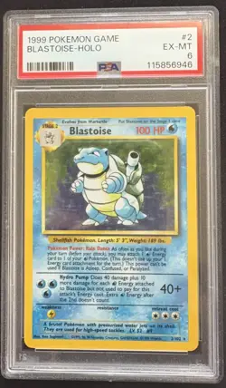 1999 Pokemon Game Blastoise Holo PSA Graded Card - Image 1