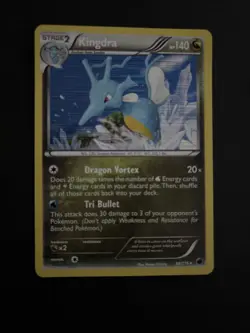 Pokemon TCG Kingdra Plasma Freeze Holo Card 84/116 Black White Rare 2013 - Image 1
