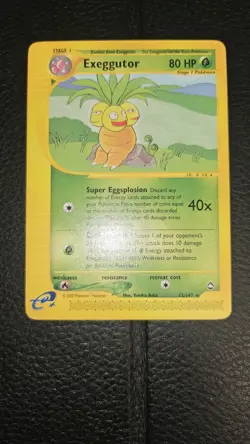 Pokemon TCG Cards Exeggutor 12/147 Rare Aquapolis NM WOTC Vintage Near Mint - Image 1
