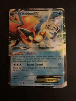 Pokemon Keldeo EX Legendary Treasures 45/113 Ultra Holo Rare Card - Image 1