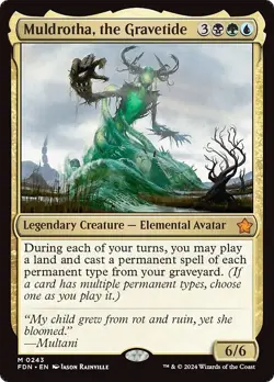 MULDROTHA, THE GRAVETIDE mtg NM-M Foundations 1 Mythic - Image 1
