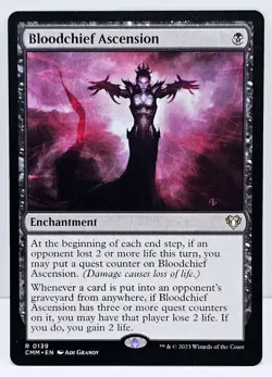 Bloodchief Ascension - Commander Masters - Enchantment Rare Black - Image 1