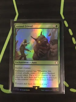 MTG Magic The Gathering Animal Friend Foil Squirrel Enchantment Fallout - Image 1