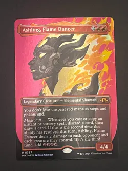 Ashling, Flame Dancer (Borderless, Foil, #367, NM) Modern Horizons 3 (MH3), MTG - Image 3