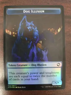 Zariel, Archduke of Avernus \ Dog Illusion NM FOIL EMBLEM Forgotten Realms MTG - Image 2