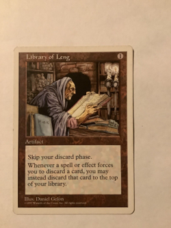 MTG Library Of Leng Magic the Gathering Fifth Edition - Image 1