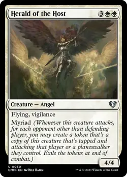 MTG Herald of the Host - Foil NM-Mint Commander Masters - Image 1