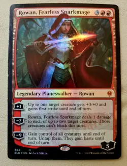Rowan, Fearless Sparkmage Throne of Eldraine Foil - Image 1