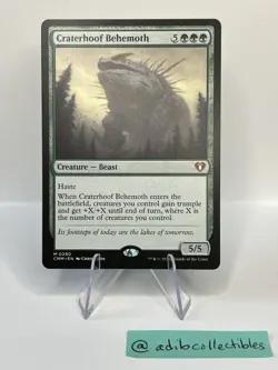 Craterhoof Behemoth #280 Mythic - MTG Commander Masters Card - PACK-TO-SLEEVE NM - Image 1