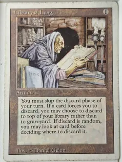 Library of Leng - (MP) Revised Edition Core Set- Realms Magic the Gathering MTG - Image 1