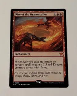MTG Rite of the Dragoncaller - Foundations LP - Image 1