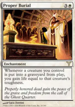 1 x Proper Burial - Dissension - Heavy Play - MTG - Image 1