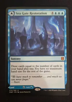 Zendikar Rising Sea Gate Restoration Card Mythic MTG - Image 1