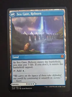 Zendikar Rising Sea Gate Restoration Card Mythic MTG - Image 2