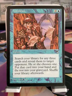 Intuition Magic: The Gathering - Tempest (1997) #070 Rare Lightly Played - Image 1