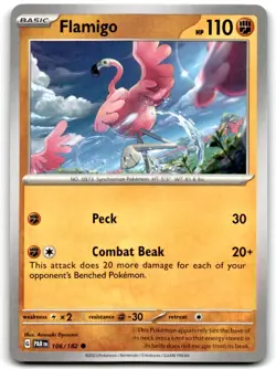 2023 Scarlet & Violet Series - Paradox Rift Flamingo Basic #106 - Image 1