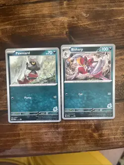 Pawniard & Bisharp SVP 111 & 112 Promo Lot w/ Darkrai Stamp Pokemon Cards NM - Image 1
