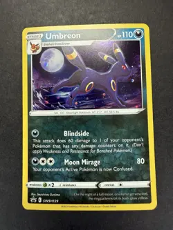 2021 Pokemon UMBREON SWSH129 BLACK STAR RARE PROMO - HOLO -NM/MINT (U4) - Image 1