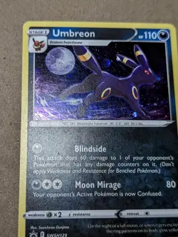 Pokemon TCG - UMBREON Black Star Promo SWSH129 Holo [2021] Evolving Skies LP - Image 3