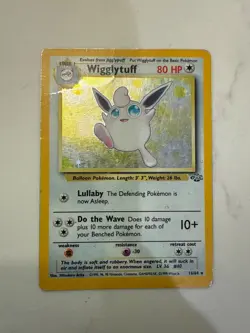 Wigglytuff 32/64 Jungle Set Holo Rare Vintage Pokemon Card NM 1995 - Image 1