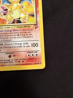 Pokemon TCG Charizard Base Set 2 4/130 Holo Unlimited Holo Rare-1999-2000 SWIRL - Image 5