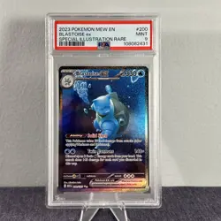 Pokemon TCG PSA 9 MINT 151 Blastoise ex 200/165 Special Illustration Rare - Image 1