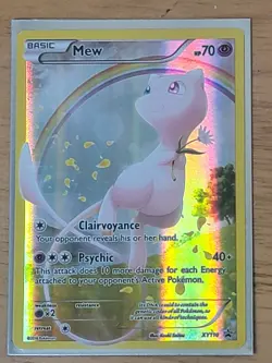 FULL ART Mew ULTRA RARE Pokemon Mythical Collection Promo XY110 Holo Foil - LP - Image 1
