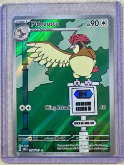 Pokemon TCG 2023 Obsidian Flames PIDGEOTTO 208/197 Full Art MINT - Image 1