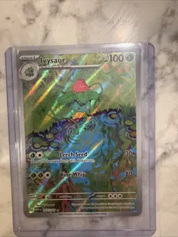 Ivysaur Holo Rare Pokemon Card 100HP Leech Seed Vine Whip - Image 1