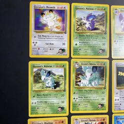 Vintage Pokemon Gym Challenge Giovanni's Lot of 9 Cards Played Condition - Image 2