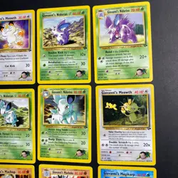 Vintage Pokemon Gym Challenge Giovanni's Lot of 9 Cards Played Condition - Image 3