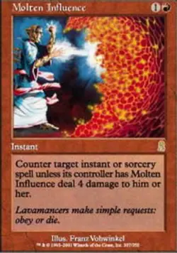 1 x Molten Influence - Odyssey - Heavy Play - MTG - Image 1