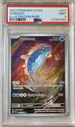 Pokemon TCG 2023 Scarlet & Violet DONDOZO 207/198 Full Art PSA 9 MINT - Image 1