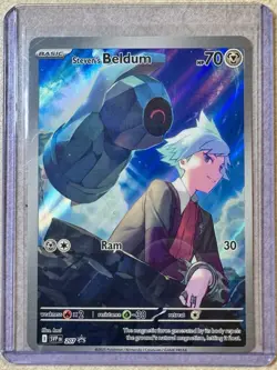 Pokemon TCG 2025 Scarlet & Violet Black Star Promo STEVEN’S BELDUM 207 MINT - Image 1