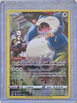 Pokemon TCG 2022 Lost Origin SNORLAX TG10/TG30 Full Art Holo MINT - Image 1