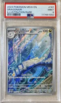 Pokemon TCG 2023 Scarlet & Violet 151 DRAGONAIR 181/165 Full Art PSA 9 - Image 1
