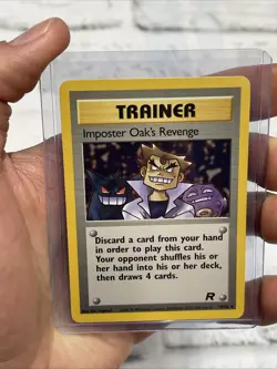 Pokemon Imposter Oak's Revenge 76/82 Team Rocket Regular Uncommon Vintage NM TCG - Image 1