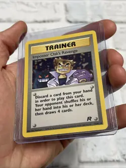 Pokemon Imposter Oak's Revenge 76/82 Team Rocket Regular Uncommon Vintage NM TCG - Image 2