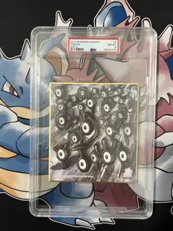 PSA 8 2019 POKEMON SHIKISHI ART 2 #8 Unown - Image 1