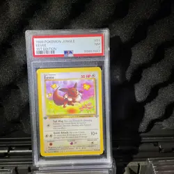 1999 POKEMON JUNGLE 1ST EDITION #51 EEVEE PSA 7 - Image 4
