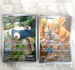Pokemon TCG SVP-051 Snorlax + SVP-075 Mimikyu ETB Black Star Promo SEALED - Image 1