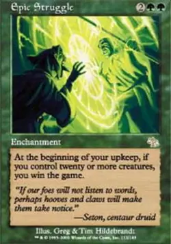 1 x Epic Struggle - Judgment - Moderate Play - MTG - Image 1